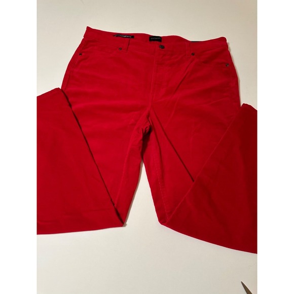 Talbots Denim - Talbots Corduroy Straight Leg 5 Pocket Pant in Red Women's Petite 16P $99.50 NWT